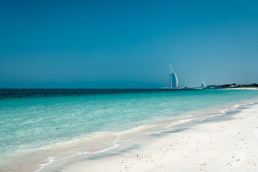 Clean beach at Umm Suqeim