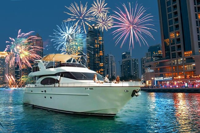 65 ft luxurious yacht for rent on new year