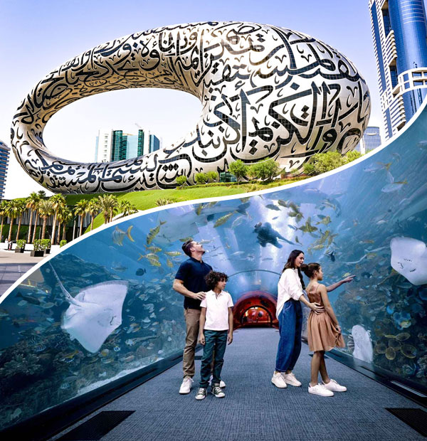 Museum Of the Future with Dubai Aquarium Tickets