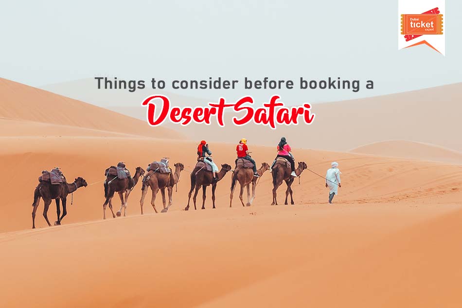 Things to Consider Before Booking a Desert Safari Ride