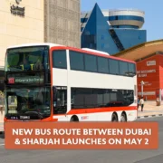 New Bus Route Between Dubai & Sharjah Launches on May 2
