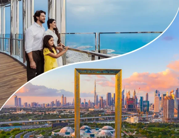 Burj Khalifa at the top and Dubai Frame – Combo Tickets