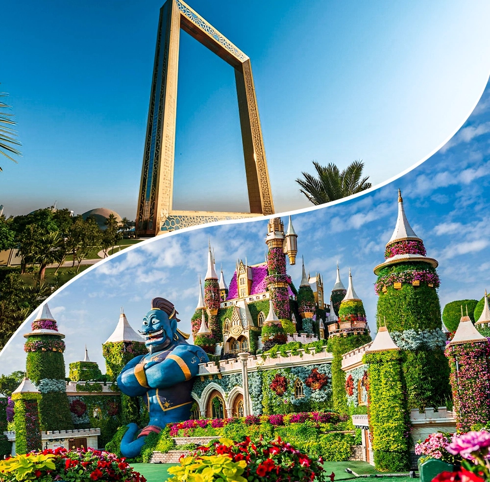 Dubai Frame and Dubai Miracle Garden – Combo Tickets