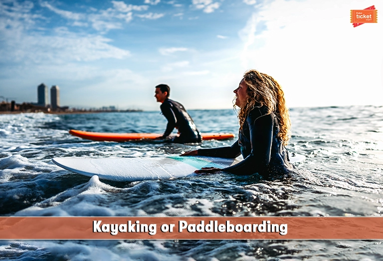 kayaking or paddleboarding