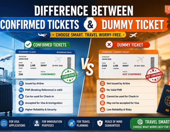 Difference Between Confirmed Tickets and Dummy Ticket